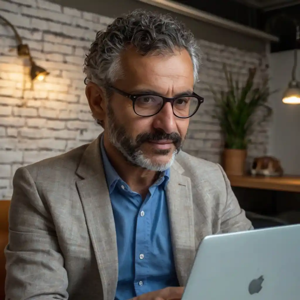Retrato de Pedro García, cliente satisfecho